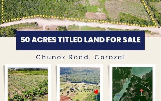 50 acres titled land For sale in Corozal Sarteneja Village