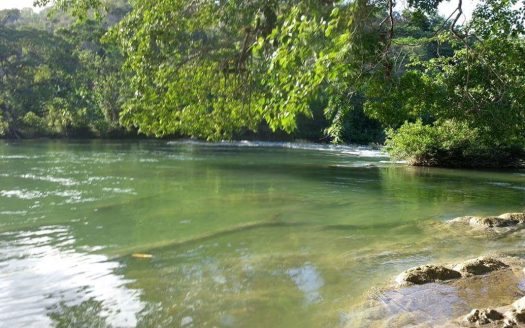 PRISTINE 43 acres MAYAN RUINS VIEW AND RIVER FRONTAGE