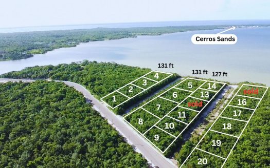 Seafront and Seaview parcels at Laguna seca bridge Corozal Corozal